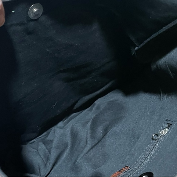 AARONG Hand Beaded Floral Shoulder Tote Bag Red Black Brown - Picture 7 of 11